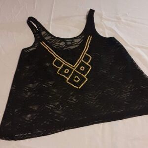 Rue21 beaded design Top - Size: Small (0482)